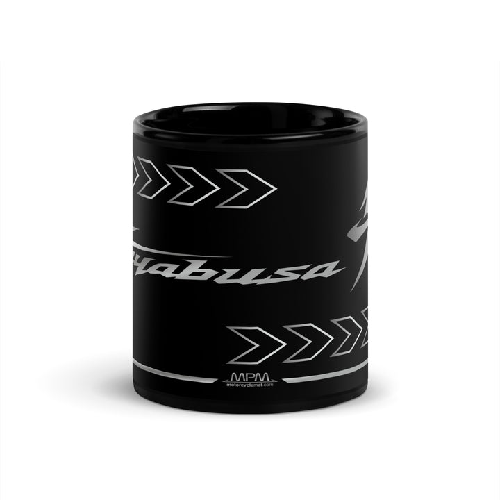 Designed Black Glossy Mug - Cup Inspired Suzuki Hayabusa Motorcycle Model - 6129