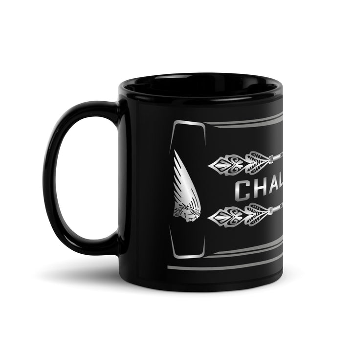 Designed Black Glossy Mug - Cup Inspired Indian Challenger Motorcycle Model - MM6331