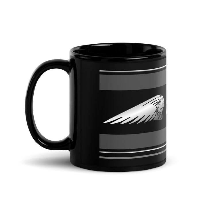 Designed Black Glossy Mug - Cup Inspired Indian Chieftain Motorcycle Model - MM6327