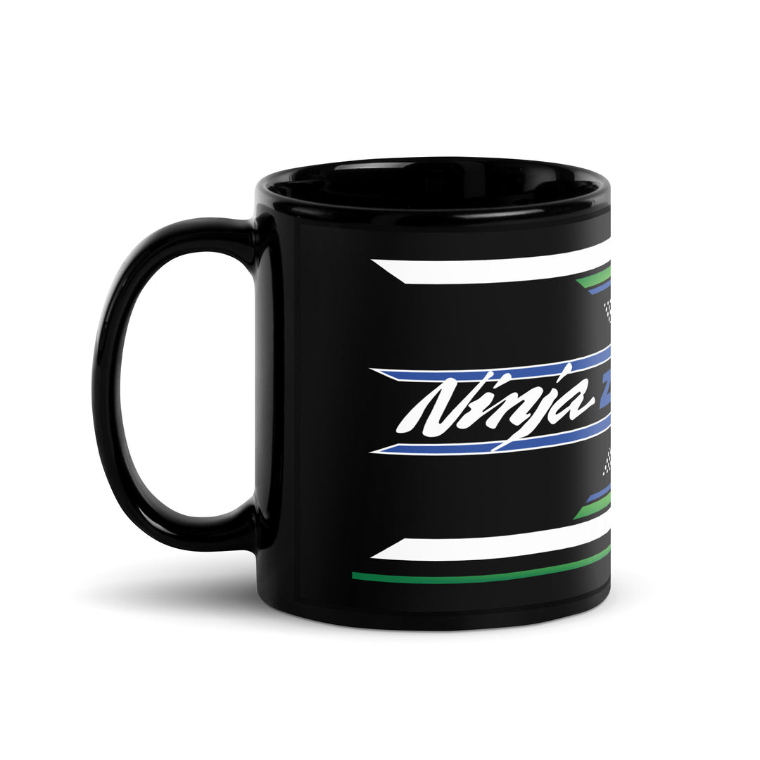 Designed Black Glossy Mug - Cup Inspired Kawasaki Ninja ZX-10R 40th Anniversary Motorcycle Model - MM6400