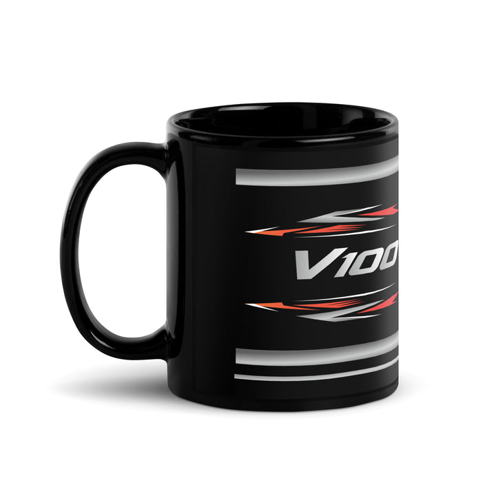 Designed Black Glossy Mug - Cup Inspired Moto Guzzi V100 Mandello Grigio Avanguardia Motorcycle Model - MM6206