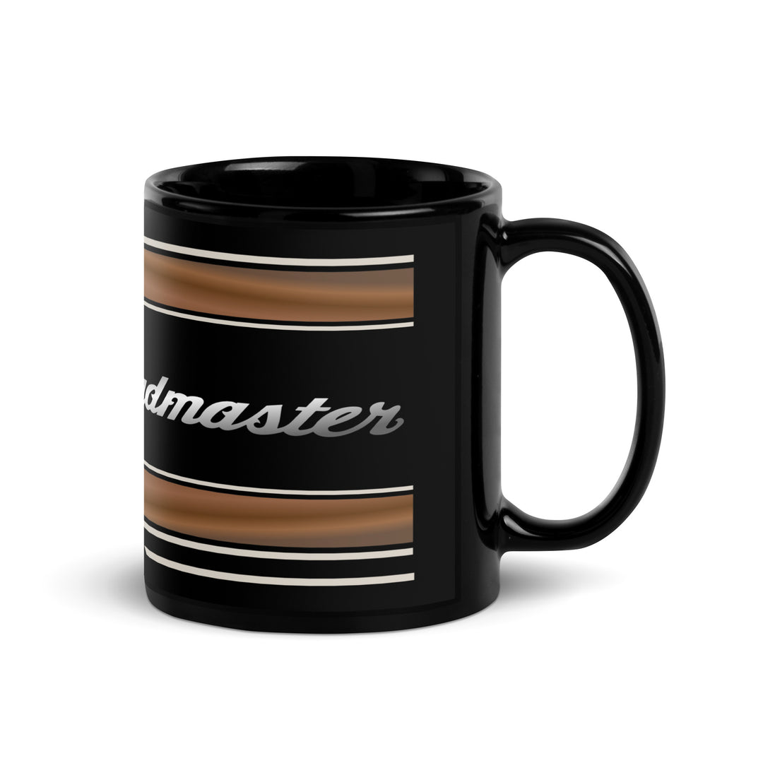 Designed Black Glossy Mug - Cup Inspired Indian Roadmaster Silver Quartz Bronze Pearl Metallic Motorcycle Model - MM6335