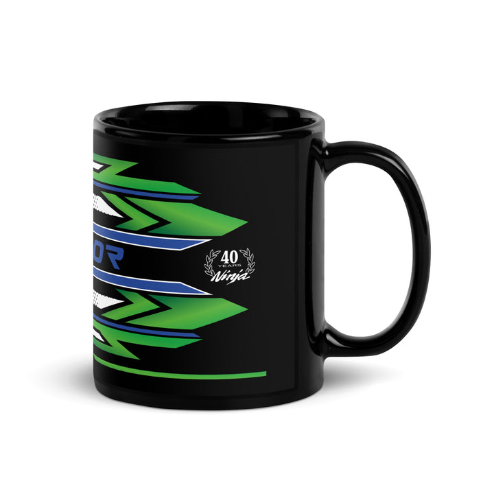 Designed Black Glossy Mug - Cup Inspired Kawasaki Ninja ZX-10R 40th Anniversary Motorcycle Model - MM6400