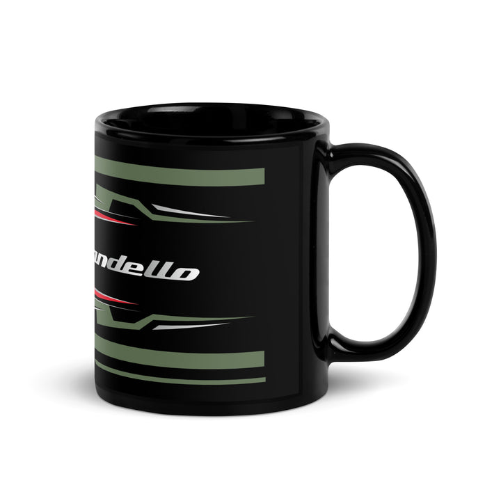 Designed Black Glossy Mug - Cup Inspired Moto Guzzi V100 Mandello Verde Motorcycle Model - MM6206