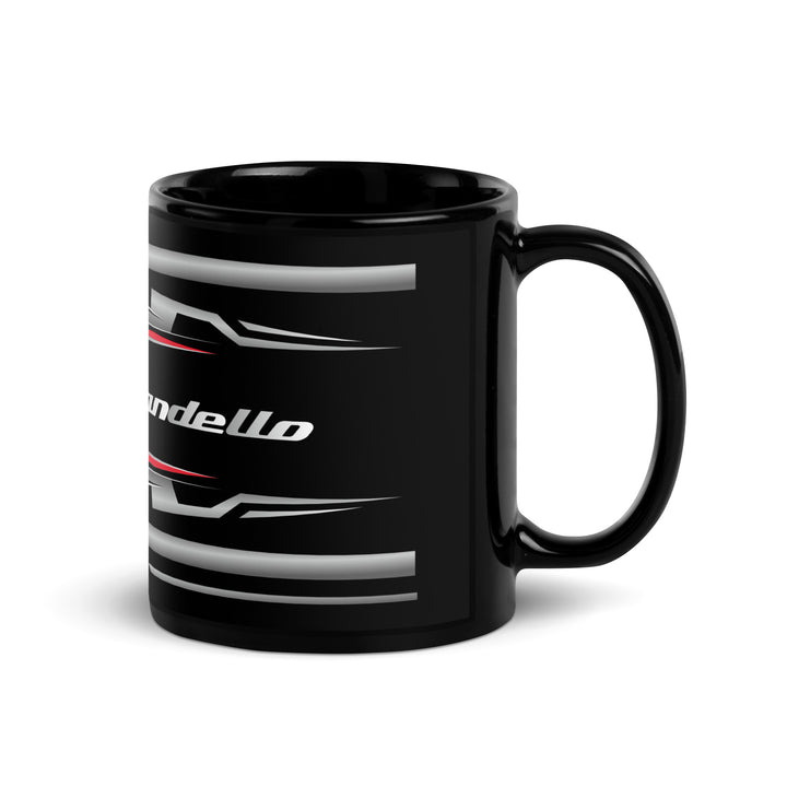 Designed Black Glossy Mug - Cup Inspired Moto Guzzi V100 Mandello Grigio Avanguardia Motorcycle Model - MM6206