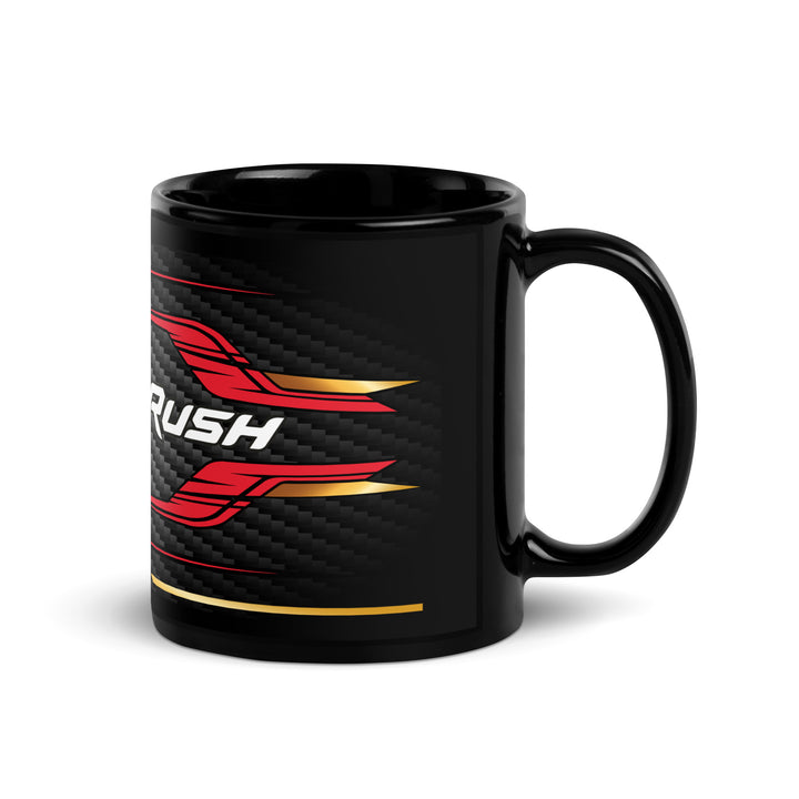 Designed Black Glossy Mug - Cup Inspired MV Agusta Rush Motorcycle Model - 6292