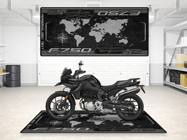 Designed Pit Mat for BMW F750 GS Motorcycle - MM7296