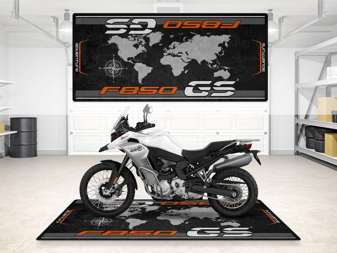 Designed Pit Mat for BMW F850 GS Adventure Motorcycle - MM7290