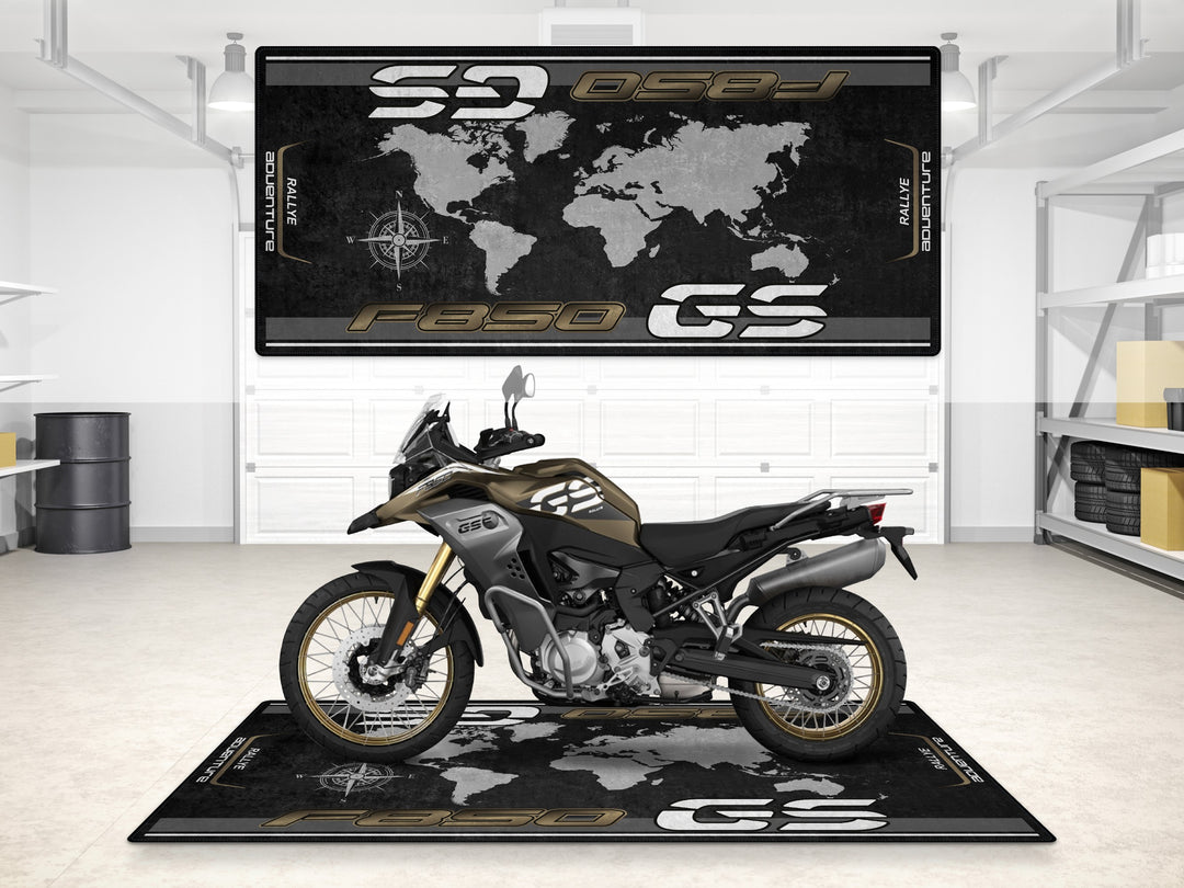 Designed Pit Mat for BMW F850 GS Adventure Motorcycle - MM7290