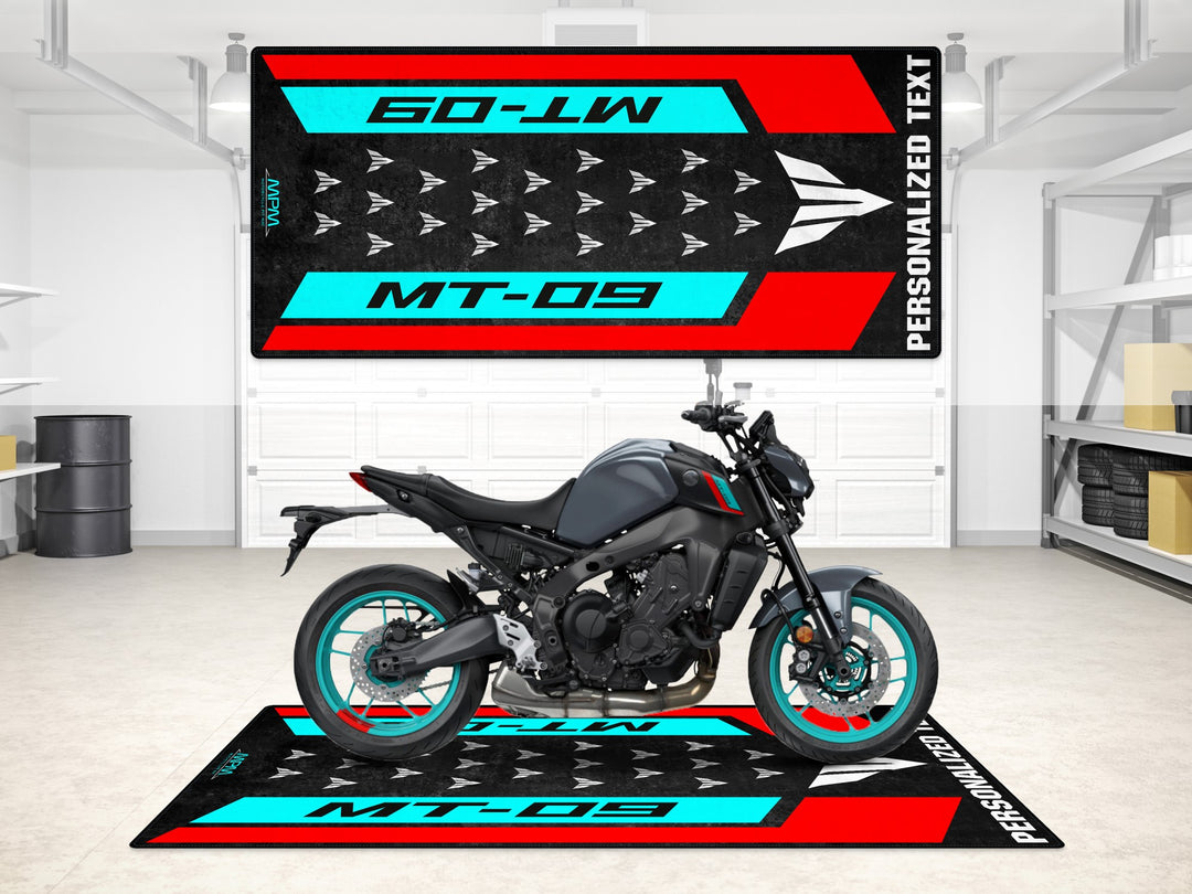 Designed Pit Mat for Yamaha MT-09 Motorcycle - MM7117