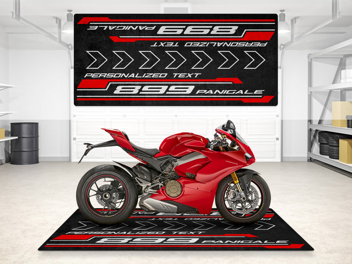 Designed Pit Mat for Ducati 899 Panigale Motorcycle - MM7171