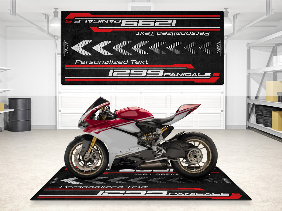 Designed Pit Mat for Ducati 1299 Panigale S Motorcycle - MM7185