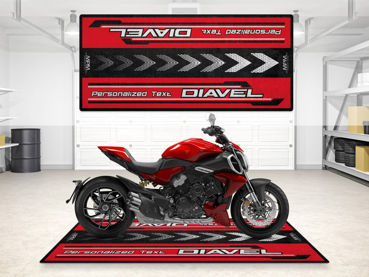 Designed Pit Mat for Ducati DIAVEL Motorcycle - MM7169