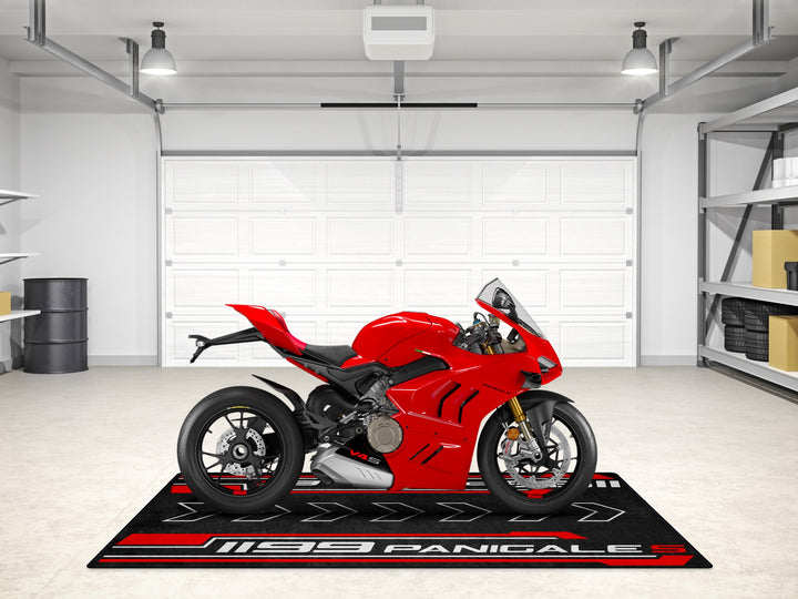 Designed Pit Mat for Ducati 1199 Panigale S Motorcycle - MM7183