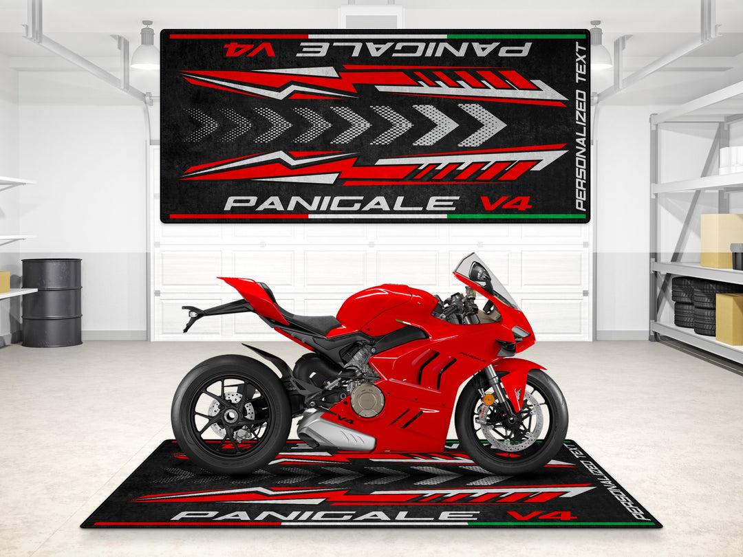 Designed Pit Mat for Ducati Panigale V4 Motorcycle - MM7187