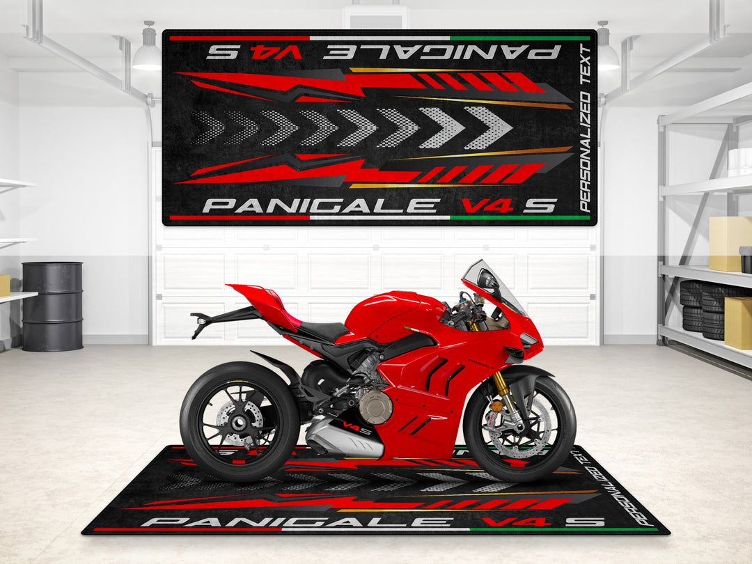 Designed Pit Mat for Ducati Panigale V4 S Motorcycle - MM7188