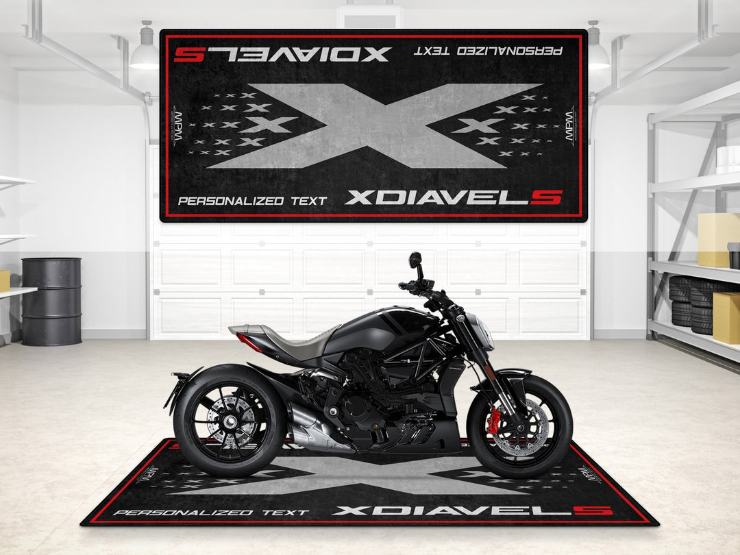 Designed Pit Mat for Ducati XDIAVEL S Motorcycle - MM7174