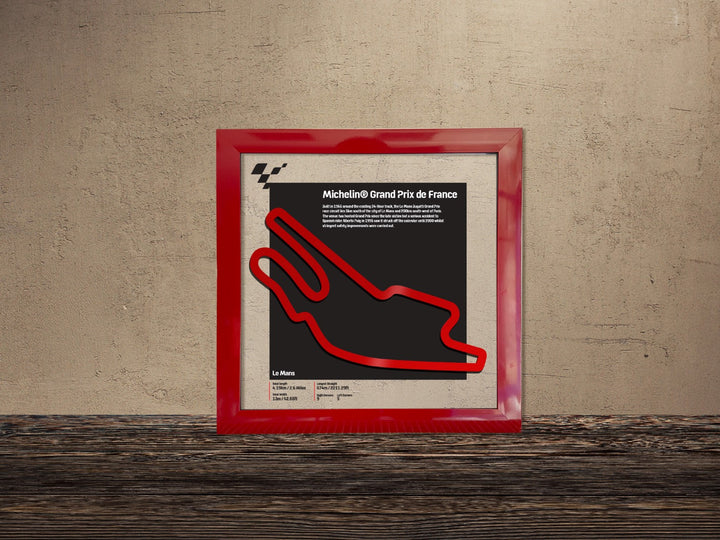 Grand Prix de France | 3D Depth Effect UV Printed Frame - OM353