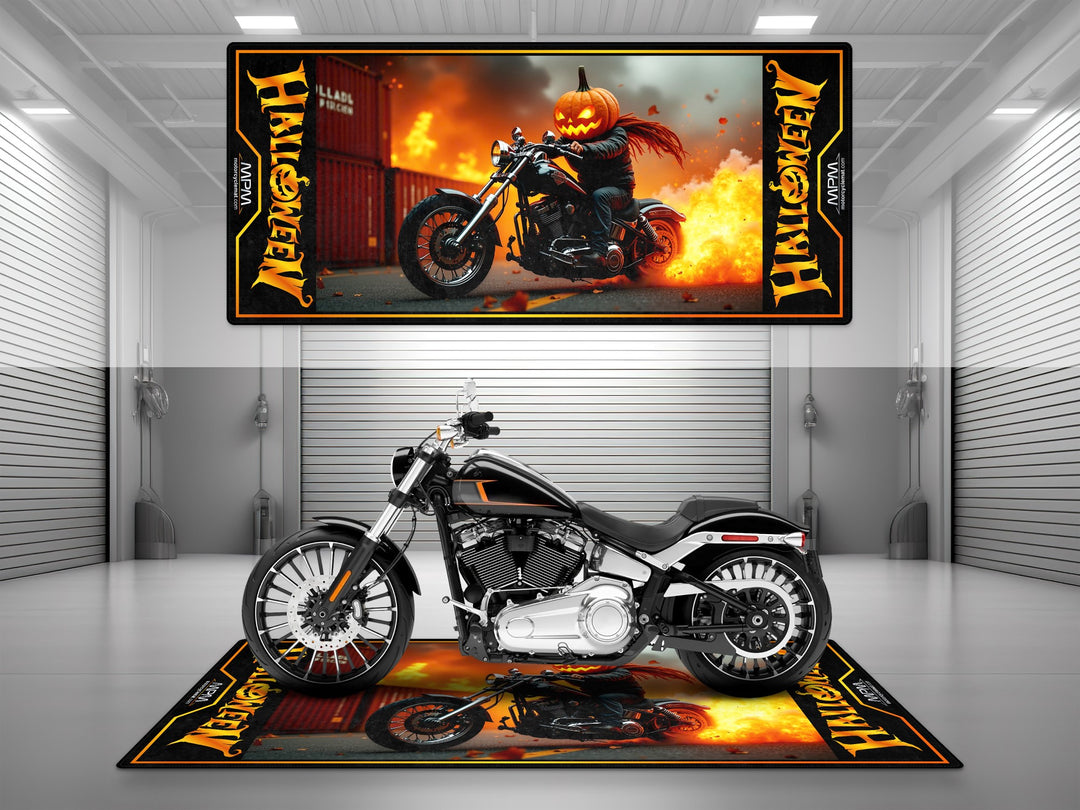 Halloween Special: Spooky Style Motorcycle Mat – Limited Edition!