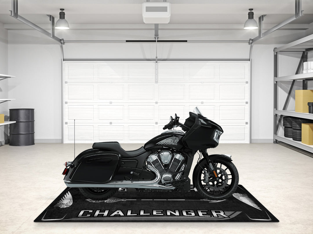 Designed Pit Mat for Indian Challenger Motorcycle - MM7331
