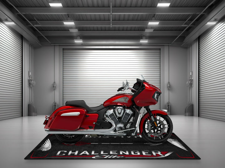 Designed Pit Mat for Indian Challenger Elite Motorcycle - MM7334