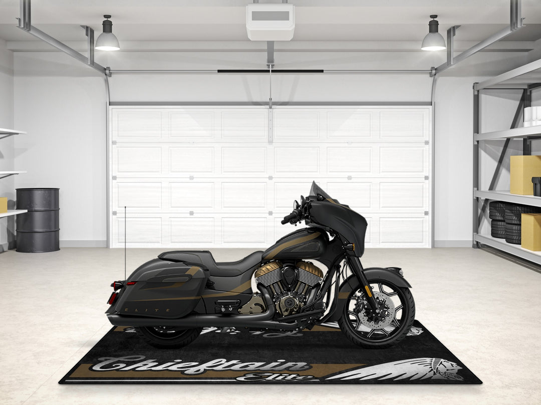 Designed Pit Mat for Indian Chieftain Elite Motorcycle - MM7330