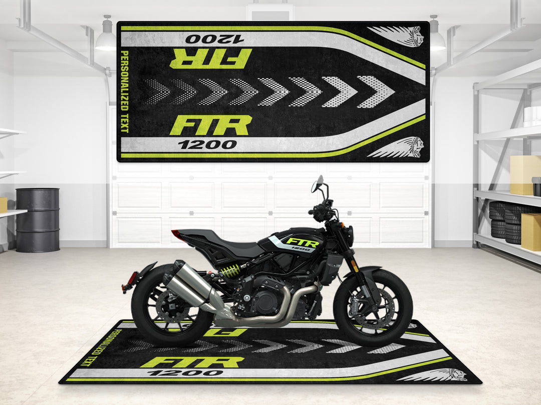 Designed Pit Mat for Indian FTR 1200 Motorcycle - MM7315