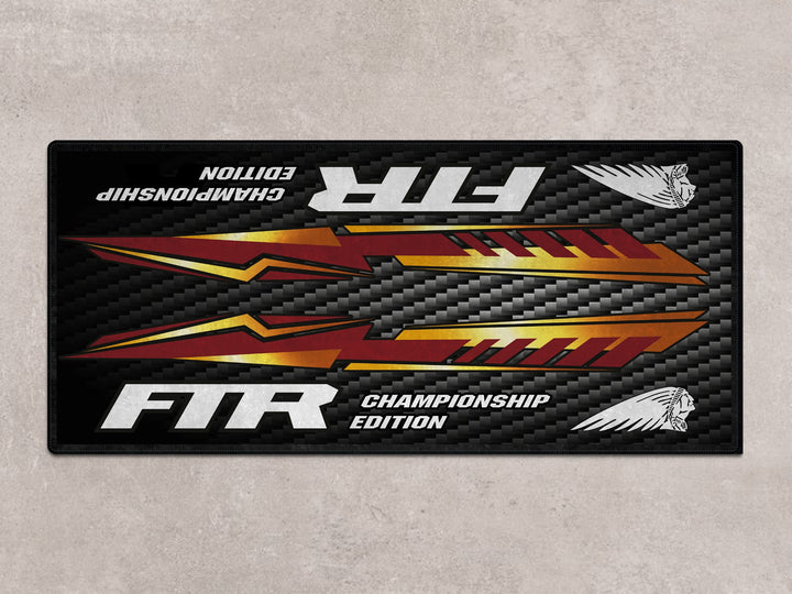Designed Pit Mat for Indian FTR Championship Edition Motorcycle - MM7319