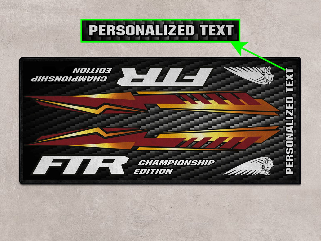 Designed Pit Mat for Indian FTR Championship Edition Motorcycle - MM7319