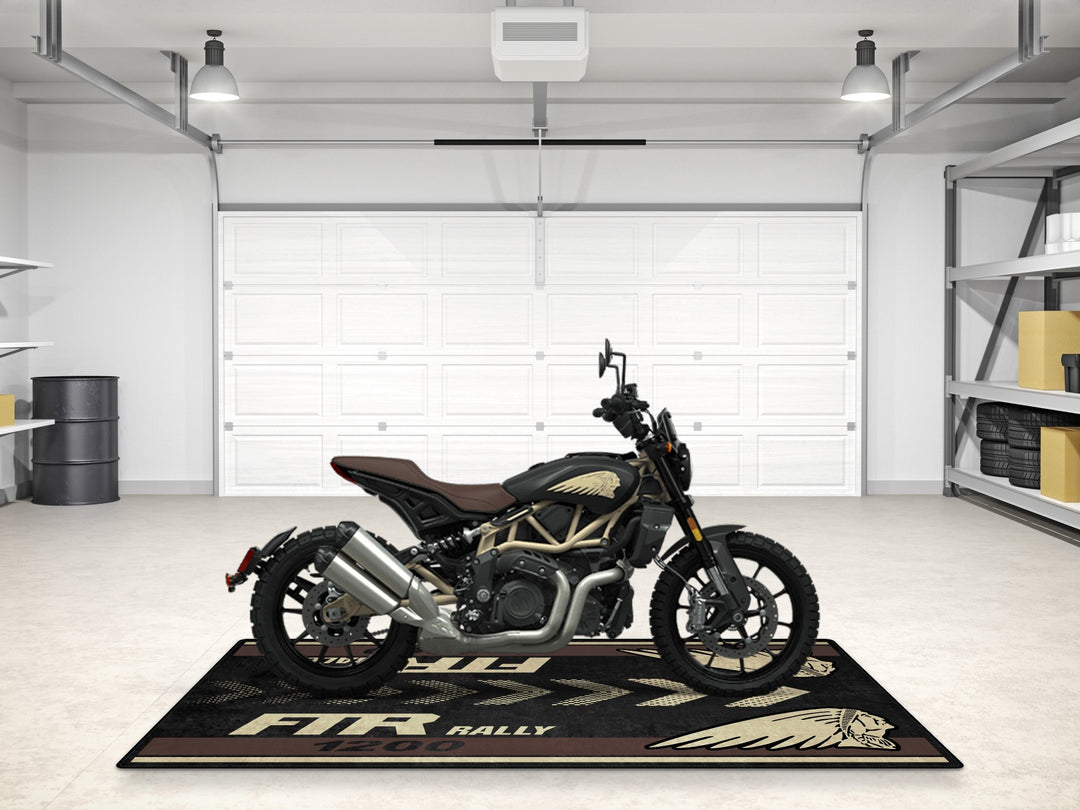 Designed Pit Mat for Indian FTR Rally 1200 Motorcycle - MM7318