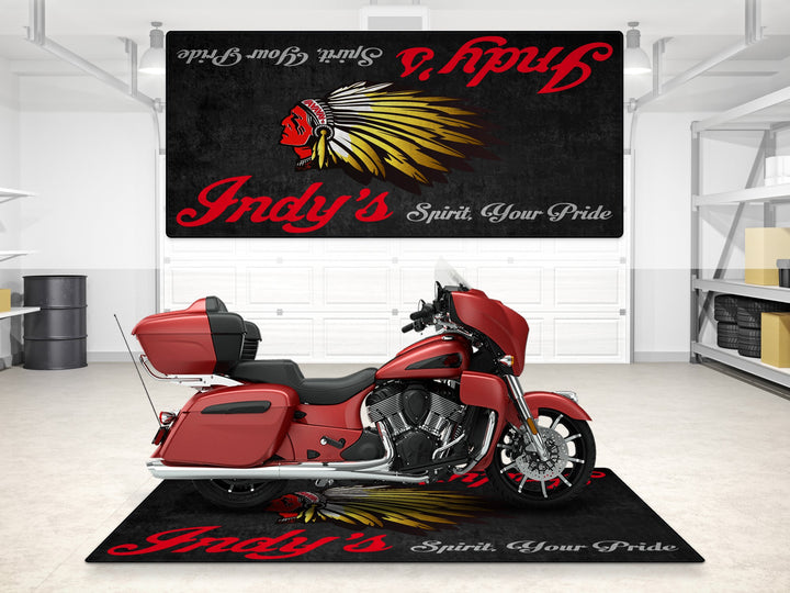 Designed Pit Mat for Indian Motorcycle - MM7273