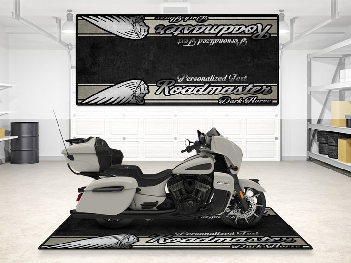 Designed Pit Mat for Indian Roadmaster Dark Horse Motorcycle - MM7337