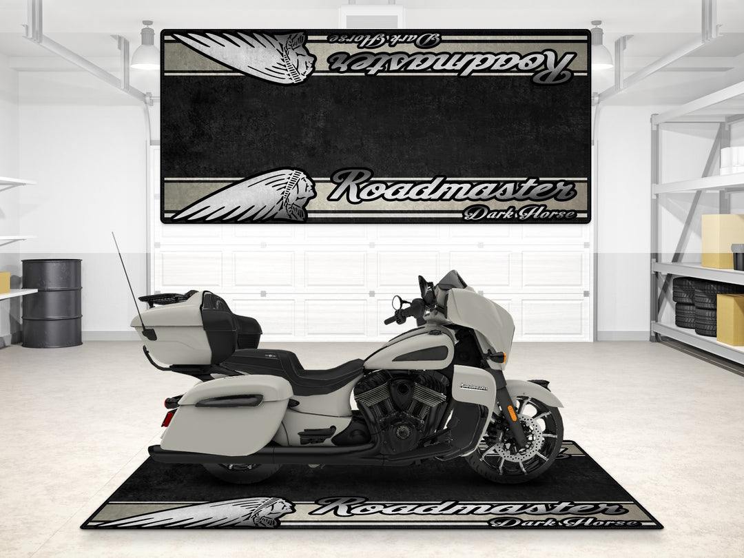 Designed Pit Mat for Indian Roadmaster Dark Horse Motorcycle - MM7337