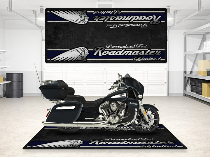 Designed Pit Mat for Indian Roadmaster Limited Motorcycle - MM7336