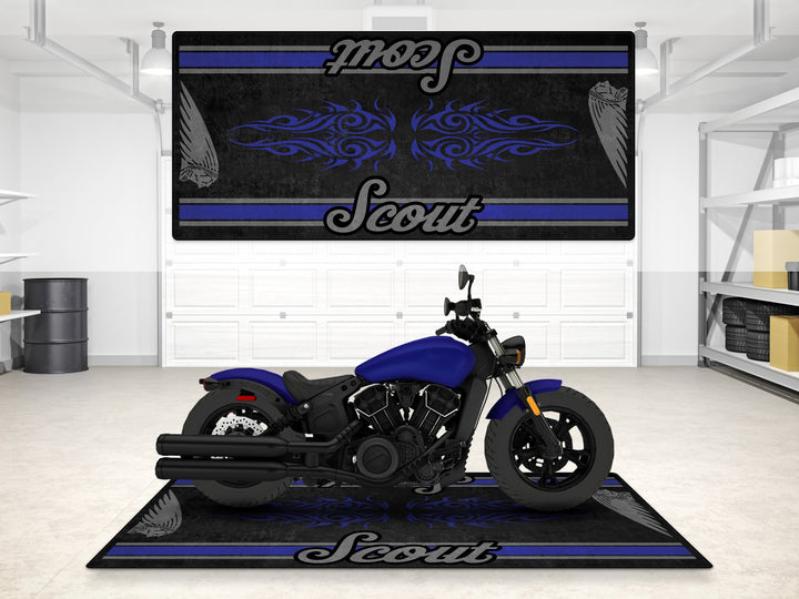 Designed Pit Mat for Indian Scout Bobber Sixty Motorcycle - MM7320