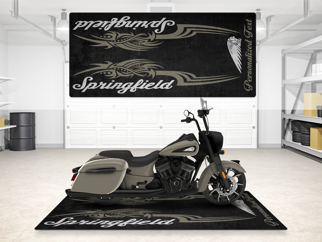 Designed Pit Mat for Indian Springfield Motorcycle - MM7326