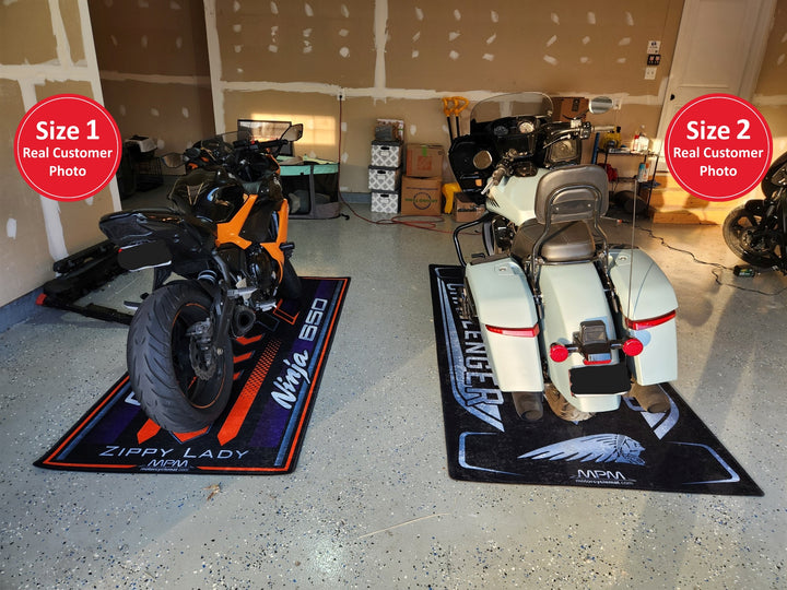 Indian Challenger Custom Motorcycle Pit Mat personalized touring garage setup