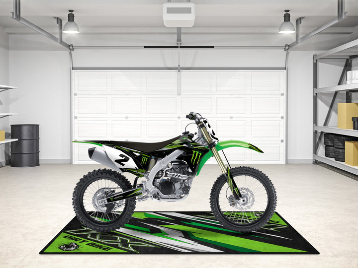 Designed Pit Mat for Kawasaki KX Motorcycle - MM7252
