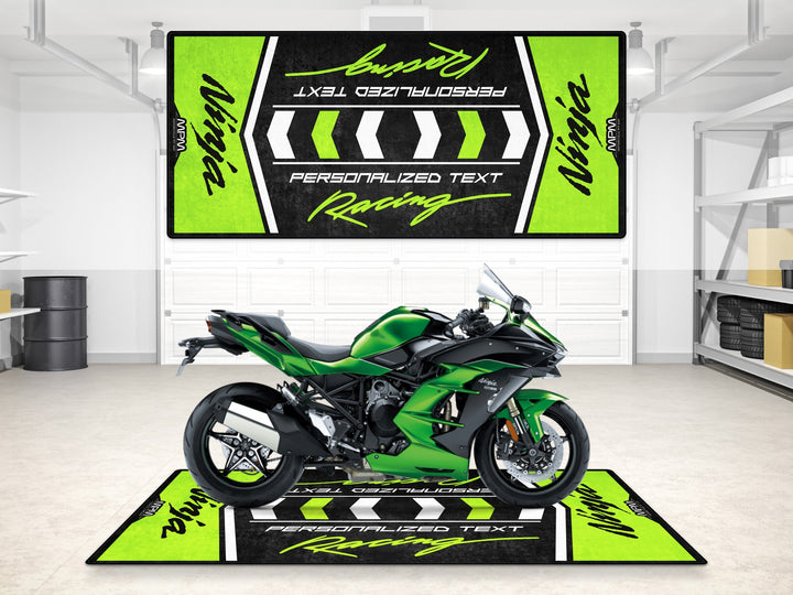 Designed Pit Mat for Kawasaki Ninja Motorcycle - MM7136