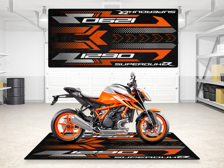 Designed Pit Mat for KTM 1290 Superduke R Motorcycle - MM7269