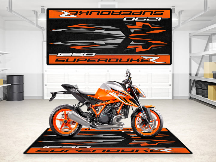 Designed Pit Mat for KTM 1290 Superduke R Motorcycle - MM7270