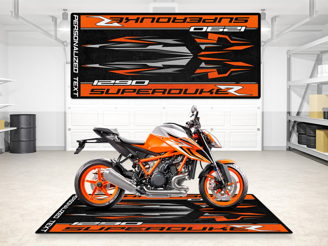 Designed Pit Mat for KTM 1290 Superduke R Motorcycle - MM7270