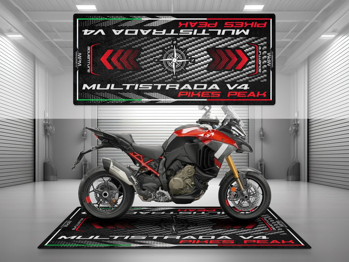 Motorcycle Mat for Ducati Multistrada Pikes Peak Motorcycle - MM4113