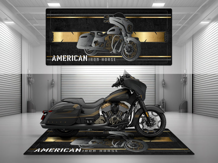 Motorcycle Mat for Indian Chieftain Motorcycle - U302