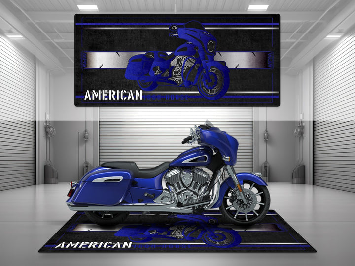 Motorcycle Mat for Indian Chieftain Motorcycle - U302