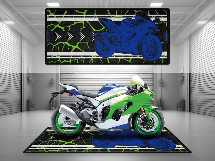 Motorcycle Mat for Kawasaki Motorcycle - U202