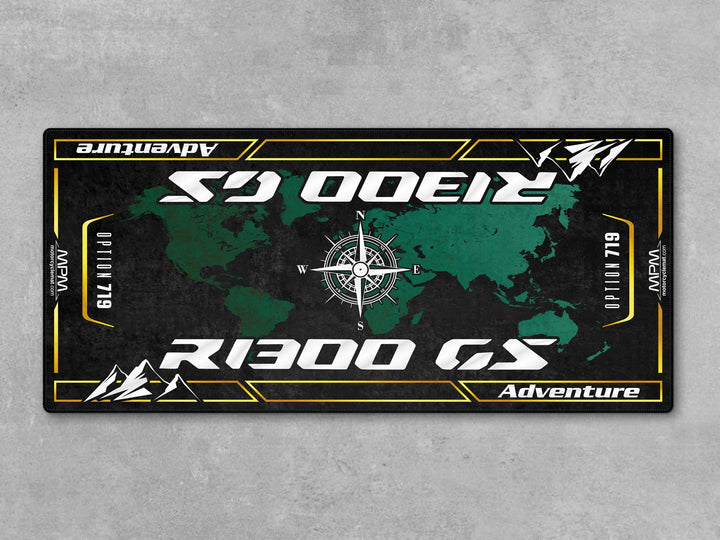 Durable pit mat for R1300GS Karakorum – essential accessory for bike zone, rider essentials, or superbike garage.
