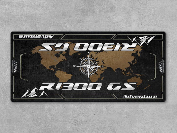 Durable pit mat for R1300GS Triple Black – essential motorcycle gear for rider essentials and superbike garage setup.

