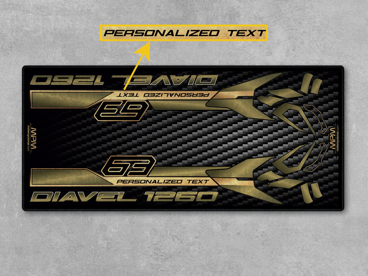 MPM Motorcycle Mat for Ducati Diavel 1260 Lamborghini Edition - MM4266