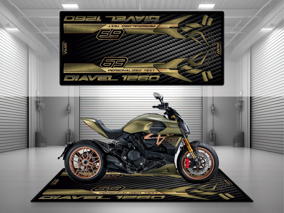 MPM Motorcycle Mat for Ducati Diavel 1260 Lamborghini Edition - MM4266